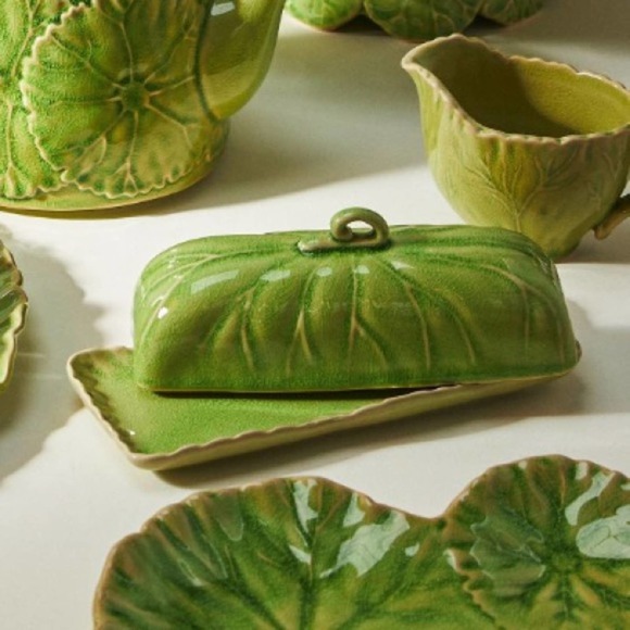 Anthropologie Dining Anthropologie Lilypad Butter Dish Whimsical
